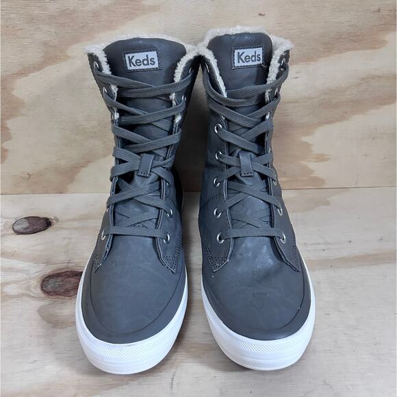 Keds - Juliet High Top - Winter Boots - Gray - Women's - 8 - WF55478 - Picture 2 of 9